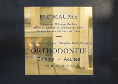 plaque entree docteur maupas